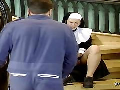 German Nun get her First Fuck from Repairman in Kloster