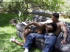Superior well shaped spiking hindi blows dick on the sofa outdoors