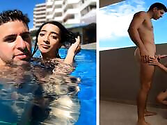 Argentinian slut is picked up from the swimming xxx died and fucked in her hotel room