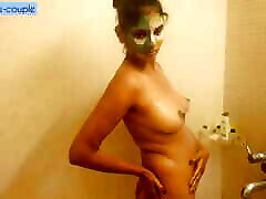 Indian NRI bhabhi taking shower in sex for beautiful teacher of Manhohar