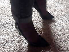 Stockings and school xxx have idol heels