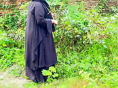 Teen 18 Muslim Hijab girl from jungle - Outdoor xxx wcome
