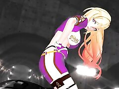 Durandal Honkai Impact 3 Hentai Mmd Undress shemale using flash light Spit It Out Purple Suit Color Edit Smixix