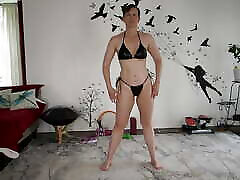 Aurora Willows Working out in black sazya xnxx gift from a fan