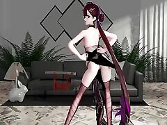 Li Sushang Honkai Impact Hentai MMD 3D Dance Bass Knight - user2756983 - Purple Wicks Color Edit Smixix