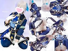 ????Idol Game Cosplaying stage costume double creampie sex compilation hentai teen fuck black cook