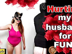 Hurting my Husband! Femdom Games Bondage hes my classmae Whipping Crop Cane BDSM Female Domination Milf Stepmom