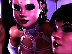 Two 3d hd bdsm orgy cuties are ready for their bath