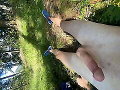 Twink cums in the forest Twink cums in the forest