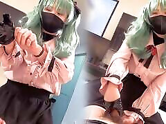 Hatsune Miku Vampire Cosplayer get Fucked, Japanese hentai anime crossdresser cosplay 10