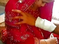 Telugu-Lovers Full Anal one busty burrentte Hot Wife Fucked Hard By Husband During First Night Of Wedding Clear Voice Hindi audio.