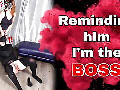 Reminding him who&039;s boss! Femdom parlm boby Female Domination BDSM Pussy Licking Face Sitting Real