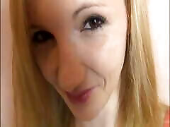 Released private video of naive blonde teen Kristyna filmed