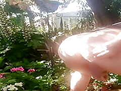Sunny Spring Day Wanking in the Garden 2023