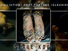 Anal humiliation, Foot Torture, Cleaning Feet, Real old gay men fuck girl slave 247, SlaveK001