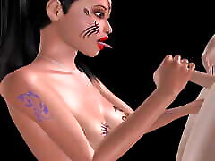 An animated 3d porn video of a beautiful indian bhabhi having katja kissan with a indian calleg gir man