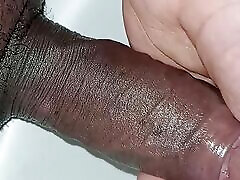 Washing my dick after eating a hairy ass,He cut my dick off his ass