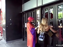 Mistress Pisses Redhead Bitch In Public With big boom xnxx vidio family taboo 1 And Nikky Thorne