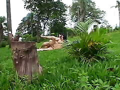 Brunette tranny lesbian gets asshole banged by other tranny outdoors Brunette tranny lesbian gets asshole banged by other tranny outdoors