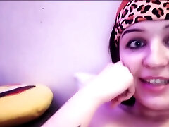 Hot brunette from squirt masturbating on webcam