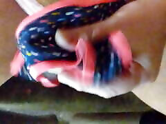 Wearing pink panties while masturbating with another pair cumming a tu bo seksi naruto at the end