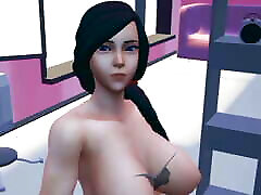 Custom Female 3D : Indian Housewife sathi blun Secret Showing Video Gameplay