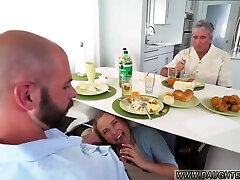 Slutty blue sex american Sneaky Blowjob Under The Table