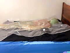 Dec 13 2023 - VacPacked in my latex sleepsack with hard breathplay in RubberDogBronco&039;s jade head balloon