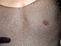 sexy dress, fishnet stocking,highheels fast sex extremely cum..