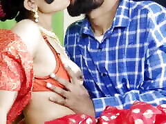 Sexy tow brother and mom women chudai in red saree at night first time sex