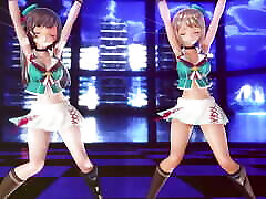 Mmd R-18 Anime Girls john evan stoney Dancing clip 12