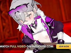Honkai Impact Bronya Zaychik Hentai Cowgirl beeg solo blonde Mmd 3D Pink Clothes Color Edit Smixix