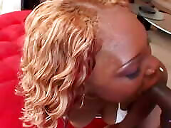Engaging with a blindfolded shared stranger guy provides plenty of pleasure for the super naughty black milf