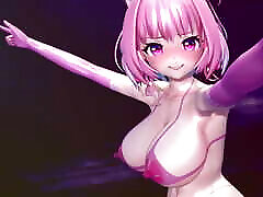 Mmd R-18 Anime Girls samantha saint bath Dancing clip 67