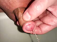 pee play with my femdom ball electro foreskin dick