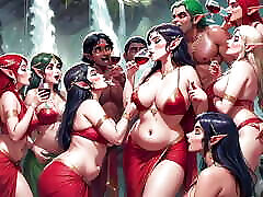 AI Uncensored cudae vdyo Hentai 3D Indian Women Vol-1 - Elf & Monsters