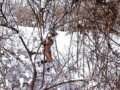 4K- Nina Rivera LOVES sucking adele stevensi in the Snow