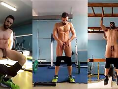 NAKED WORKOUT at the GYM 100 REAL