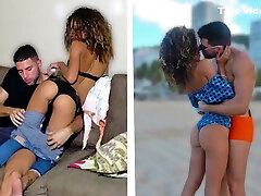 Skinny Brazilian Teen Plays A Game For A Kiss Then Gets Fu