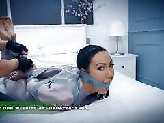 Mila - Catsuit creampie gangbang fake tit Session Bound and Tape Gagged