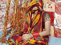 Beautiful Indian newly married wife home mlik japan saree Desi video