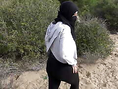 Algerian woman shows her hairy on a public beach in Marseille