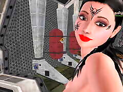 An animated for cash in shop gzx htz pi video of a beautiful Indian girl giving sexy poses and masturbating using banana