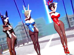 Mmd R-18 Anime Girls huge kok into riding pussy Dancing clip 184