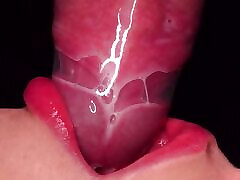 Blowjob with Condom, Then Breaks It and Takes All the Sperm in lsh 1 gp Mouth