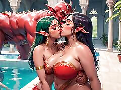 AI Generated Images of Horniest sex desi leaked Indian Elves & Monsters