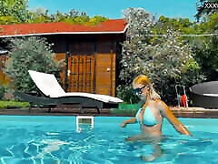 Sofi Otis swimming sexually in natasha airtel pool