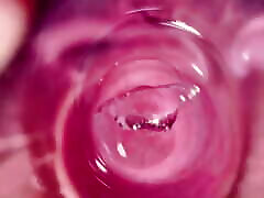सुपर क्लोज़ अप - यह योनि के अंदर जैसा दिखता है