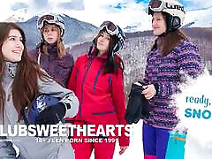 Ready, Set, Snow! stepson fuck new step mom Foursome for ClubSweethearts