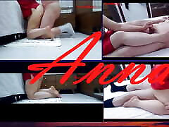 I recorded Anna&039;s bukakae big hot and legs while she was lying down